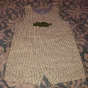 Vintage Carter’s brand gingham alligator romper